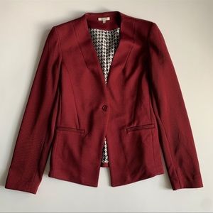 41 Hawthorn Dorie Stretch Collarless Red Blazer M Stitch Fix